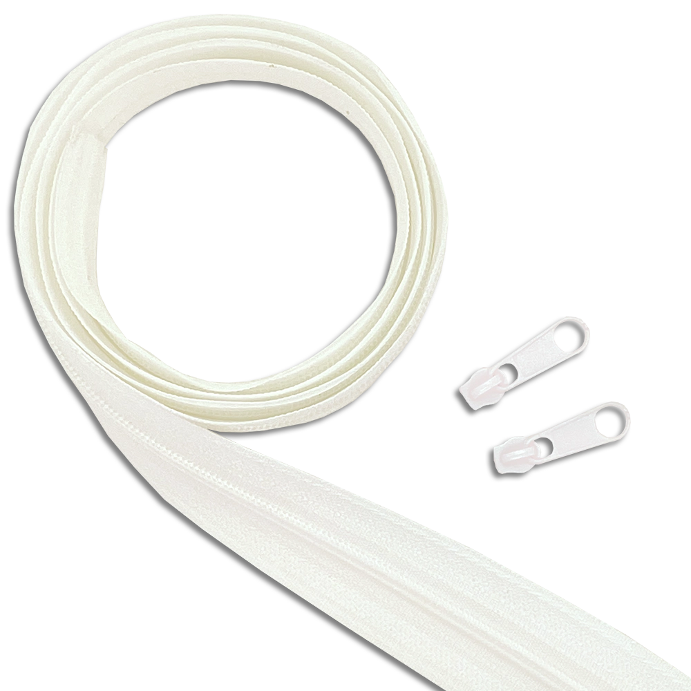 #Farbe_Reißverschluss mit Zipper | 101 Weiß