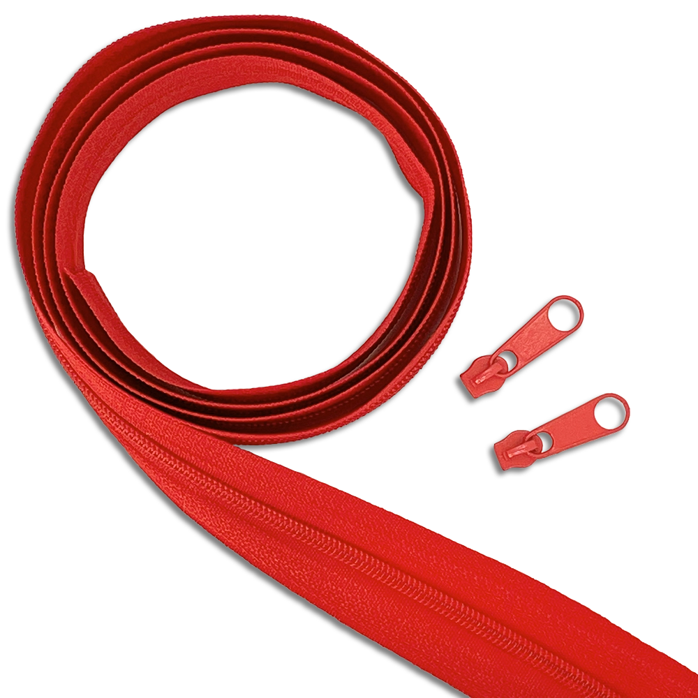 #Farbe_Reißverschluss mit Zipper | 148 Rot