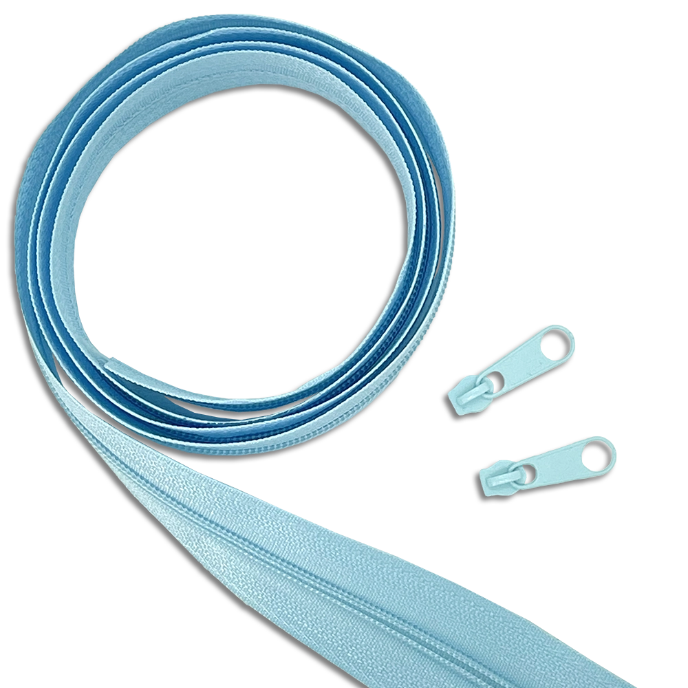 #Farbe_Reißverschluss mit Zipper | 183 Hellblau
