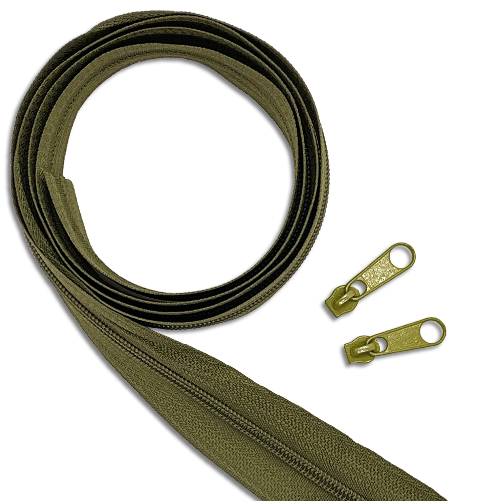 #Farbe_Reißverschluss mit Zipper | 263 Khaki