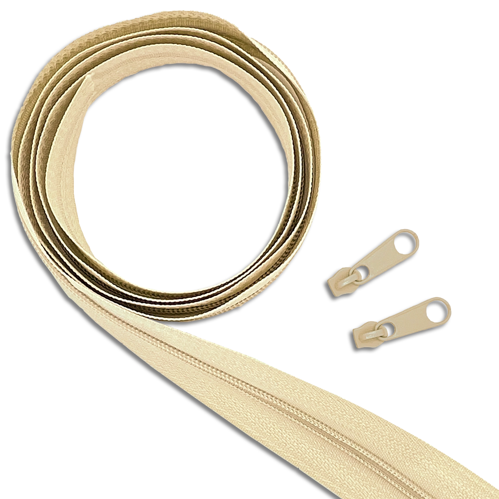 #Farbe_Reißverschluss mit Zipper | 307 Natur