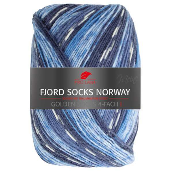 Fjord Socks Norway Golden Socks 4-fach