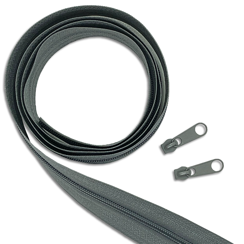 #Farbe_Reißverschluss mit Zipper | 528 Grau