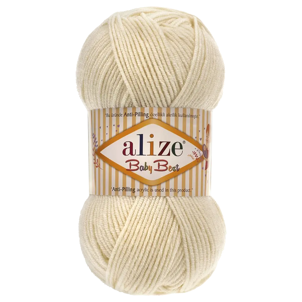 #Farbe_Alize Baby Best | 01 Creme