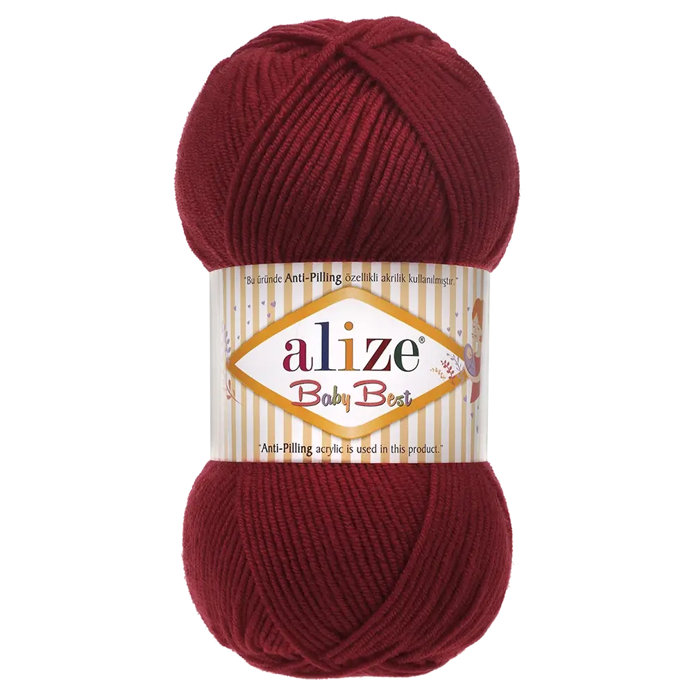 #Farbe_Alize Baby Best | 390 Kirschrot