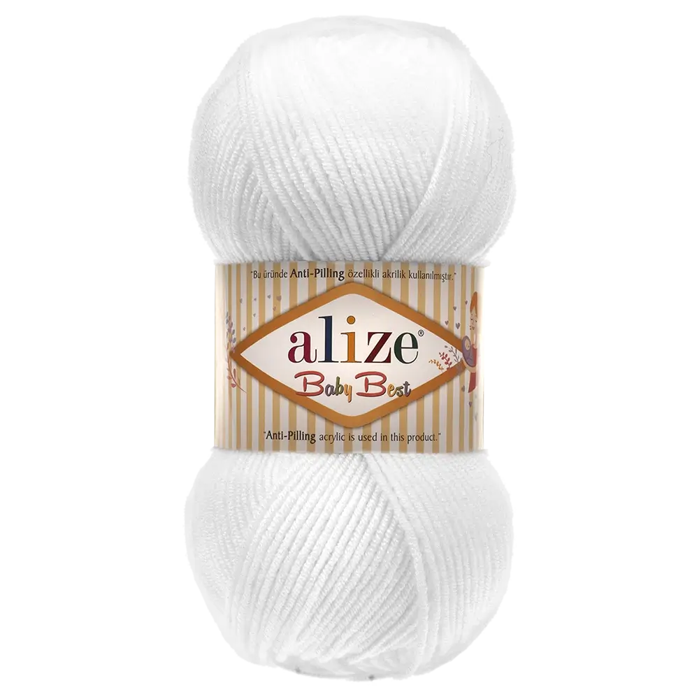 #Farbe_Alize Baby Best | 55 Weiß