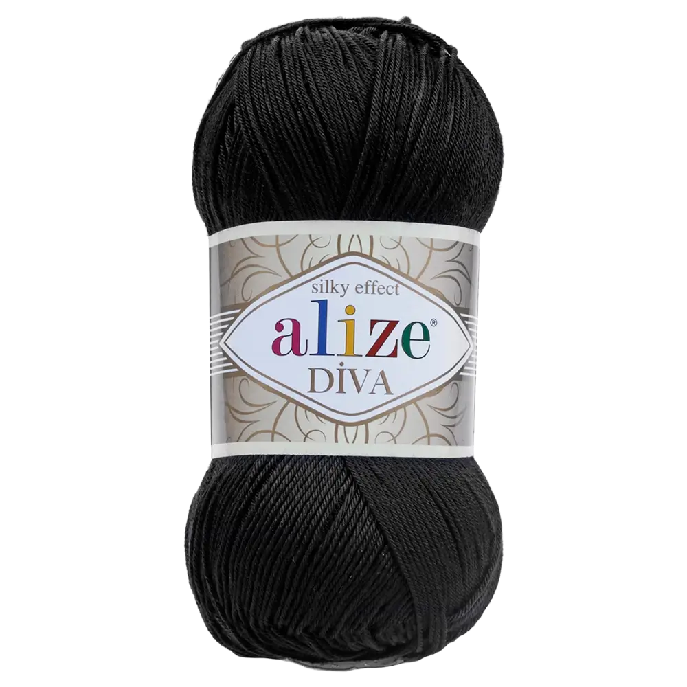 #Farbe_Alize Diva | 60 Schwarz