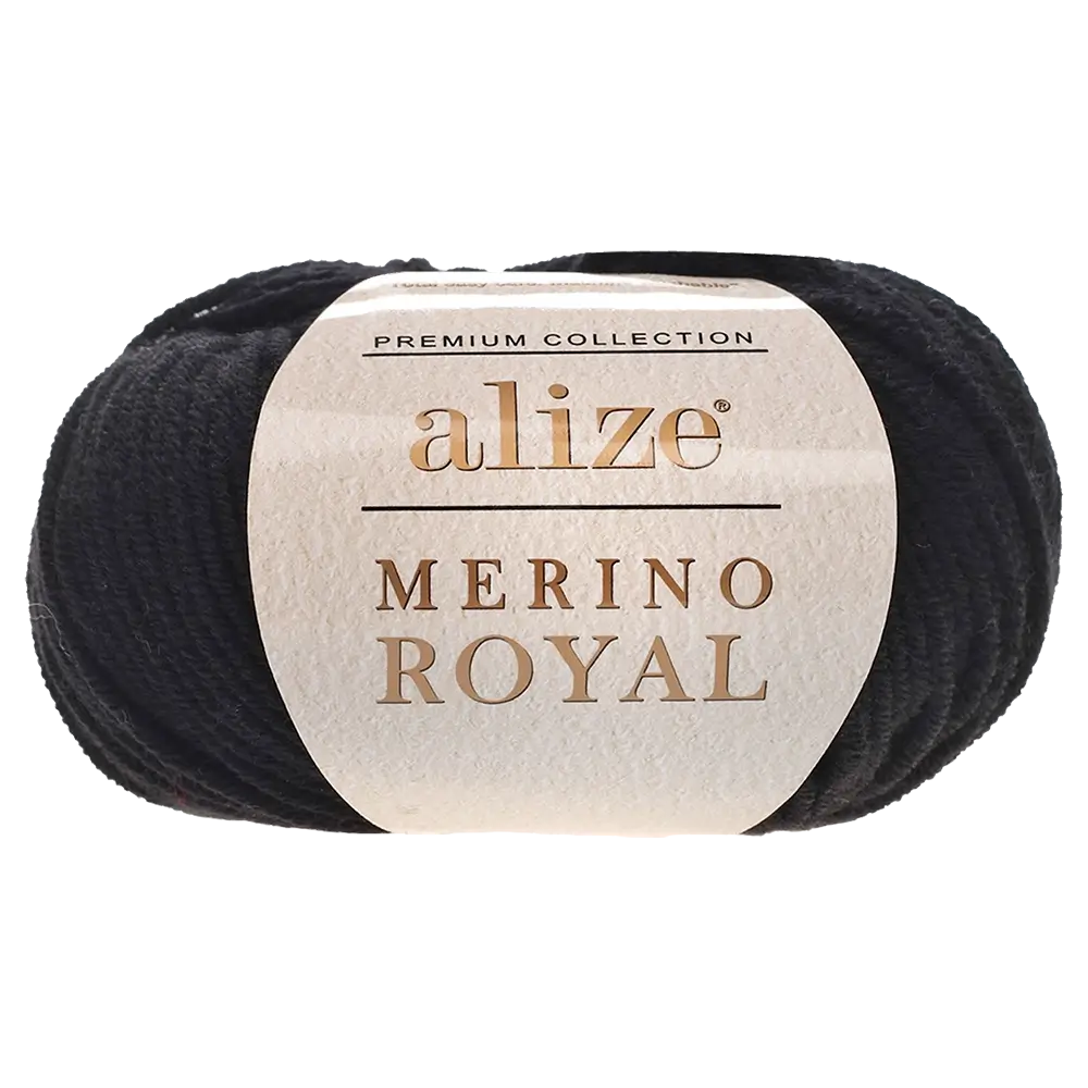 #Farbe_Alize Merino Royal | 60 Schwarz