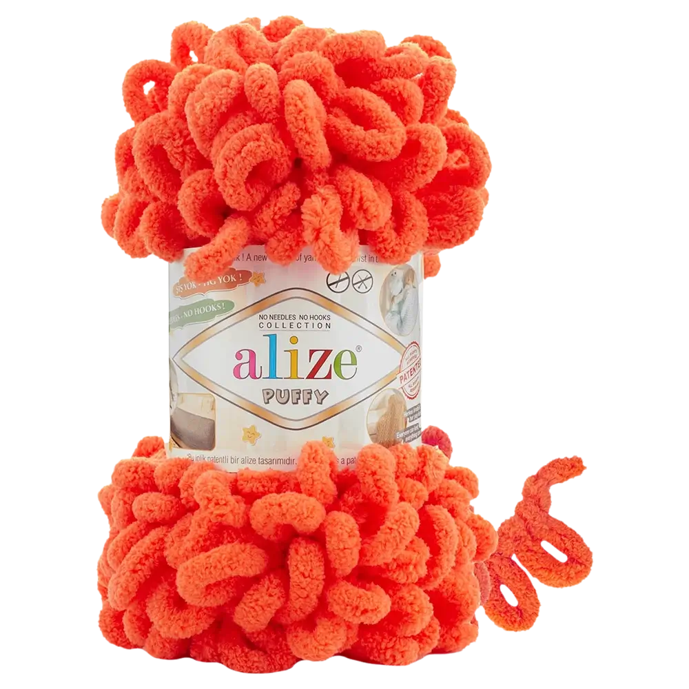 #Farbe_Alize Puffy | 421 Dunkelorange