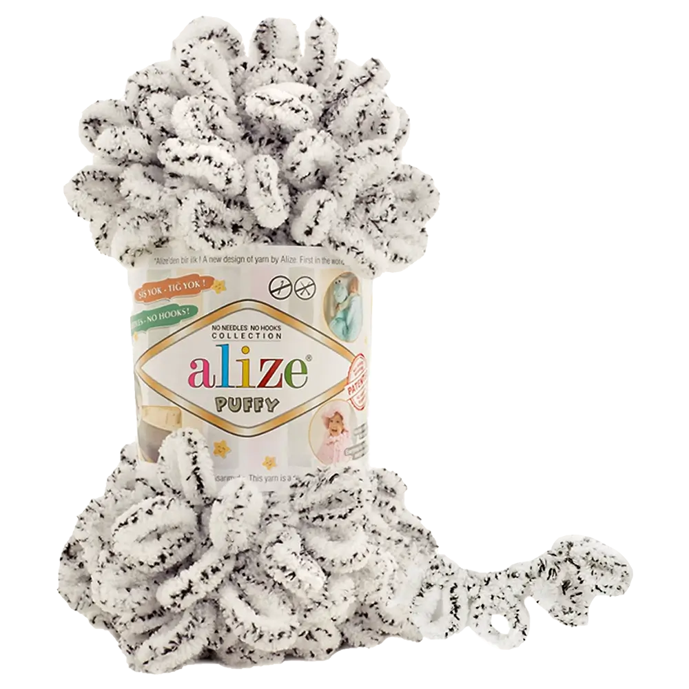#Farbe_Alize Puffy | 686 Schneeleopard