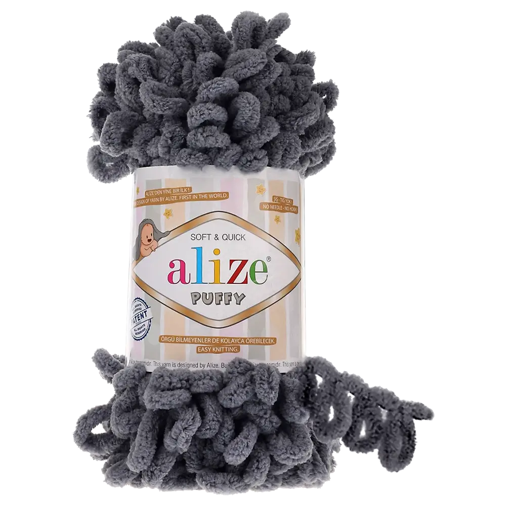 #Farbe_Alize Puffy | 87 Dunkelgrau