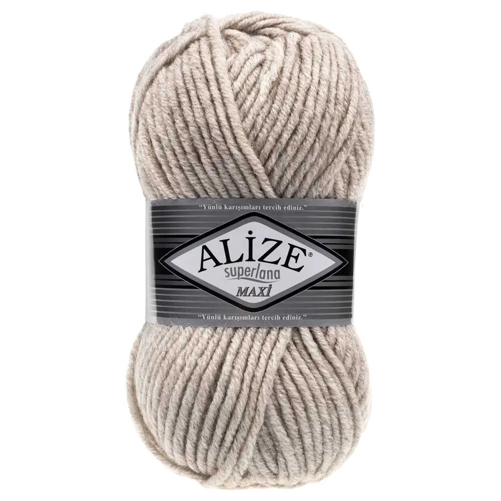 #Farbe_Alize Superlana Maxi | 152 Beige Melange