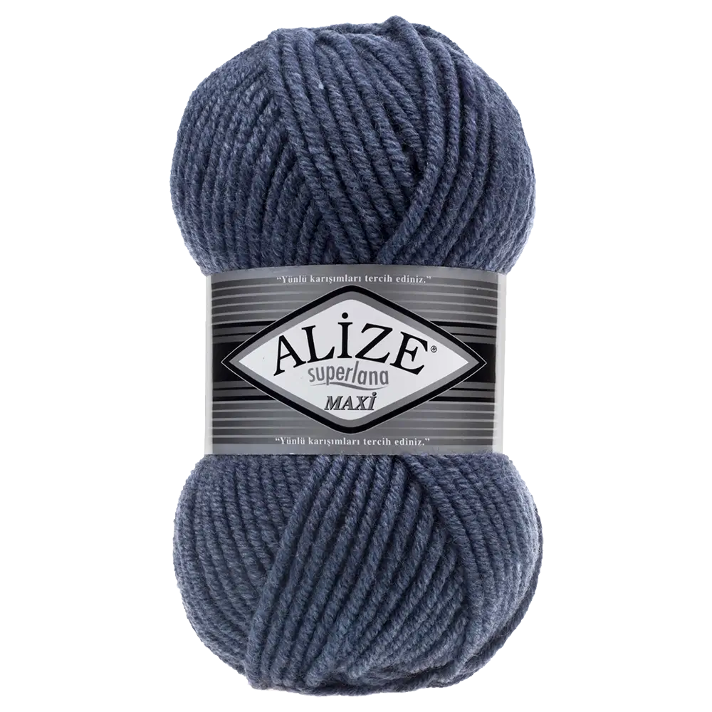 #Farbe_Alize Superlana Maxi | 203 Denim Melange