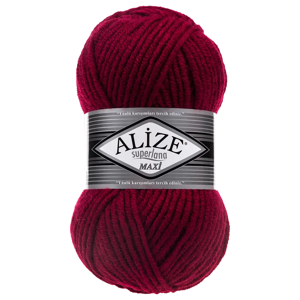 #Farbe_Alize Superlana Maxi | 390 Kirschrot