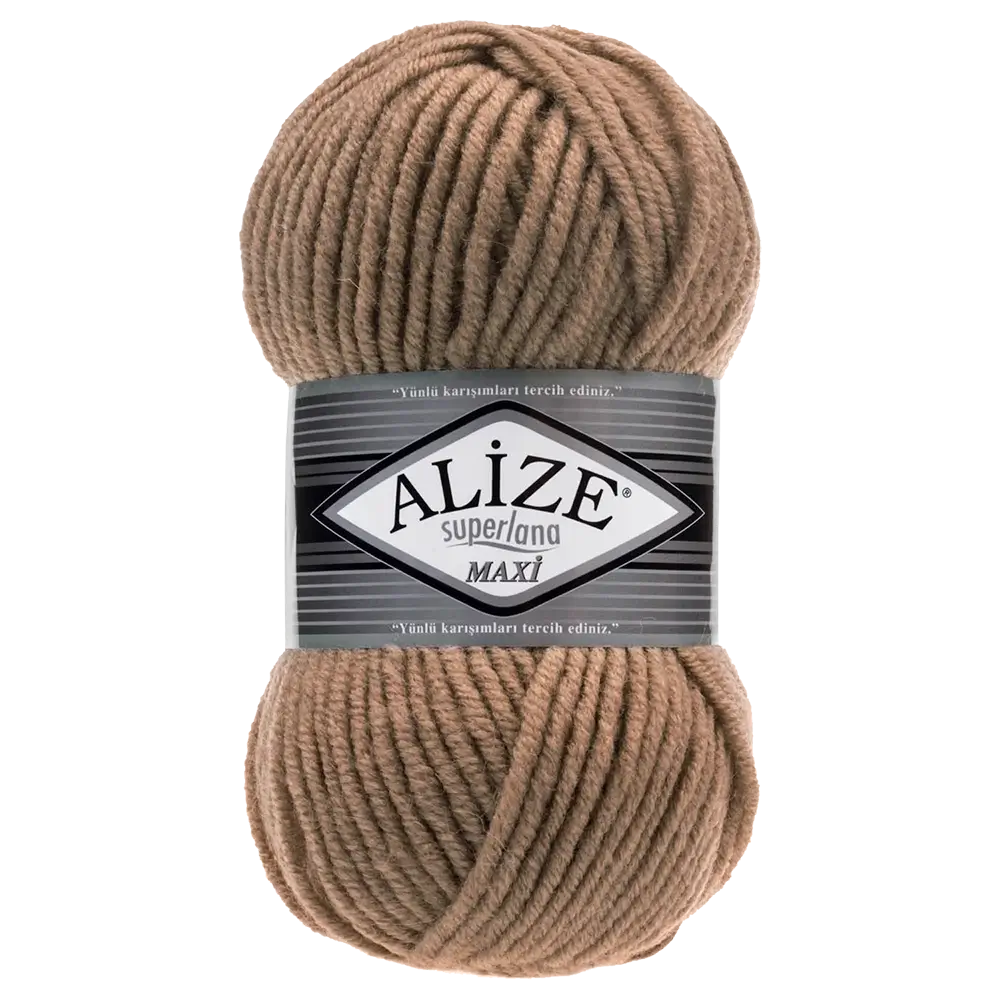 #Farbe_Alize Superlana Maxi | 466 Dunkelbeige