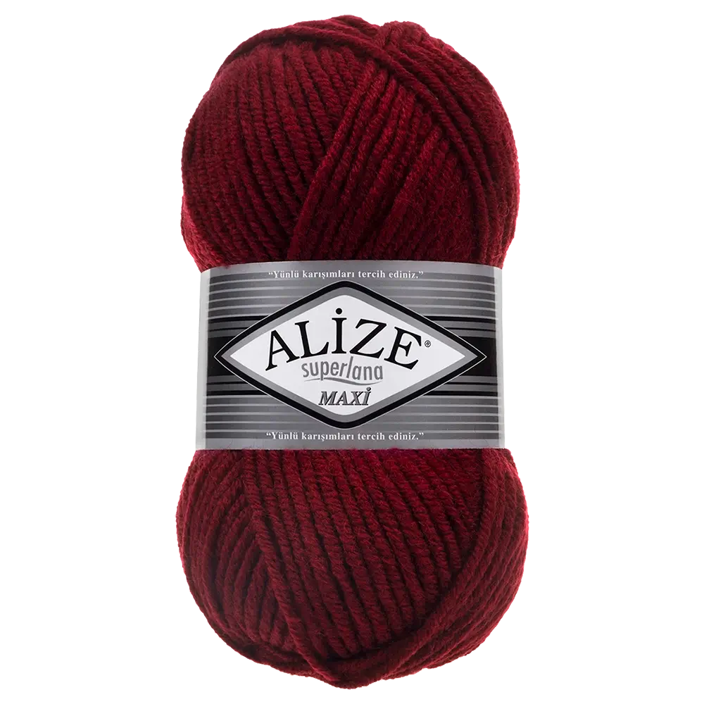 #Farbe_Alize Superlana Maxi | 57 Bordeaux