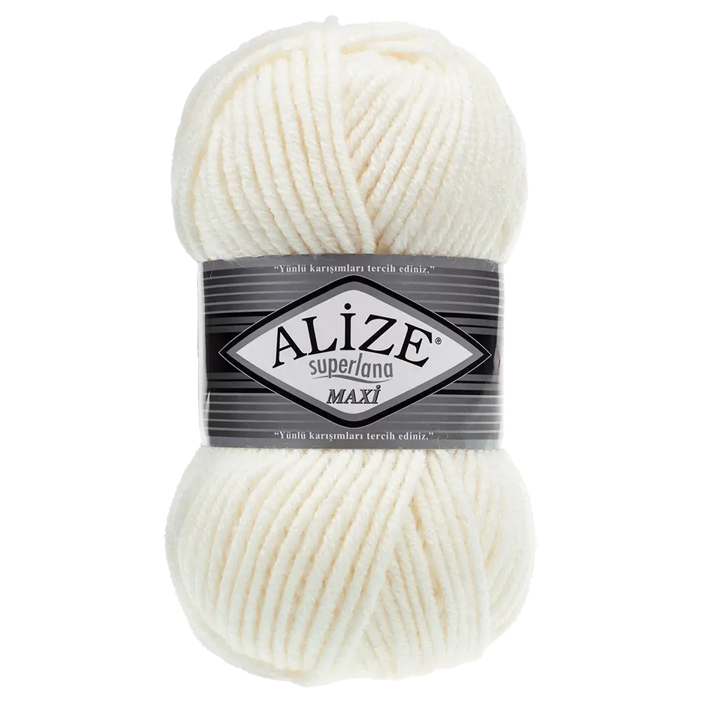 #Farbe_Alize Superlana Maxi | 62 Hellcreme