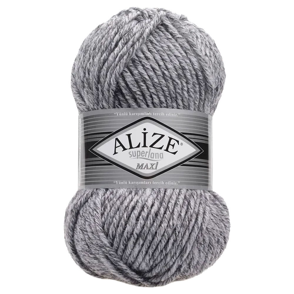 #Farbe_Alize Superlana Maxi | 801 Jaspis Grau