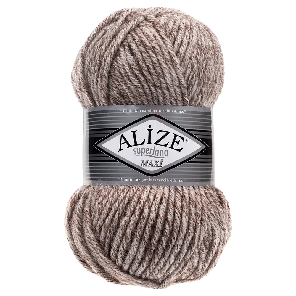 #Farbe_Alize Superlana Maxi | 803 Jaspis Milchkaffee