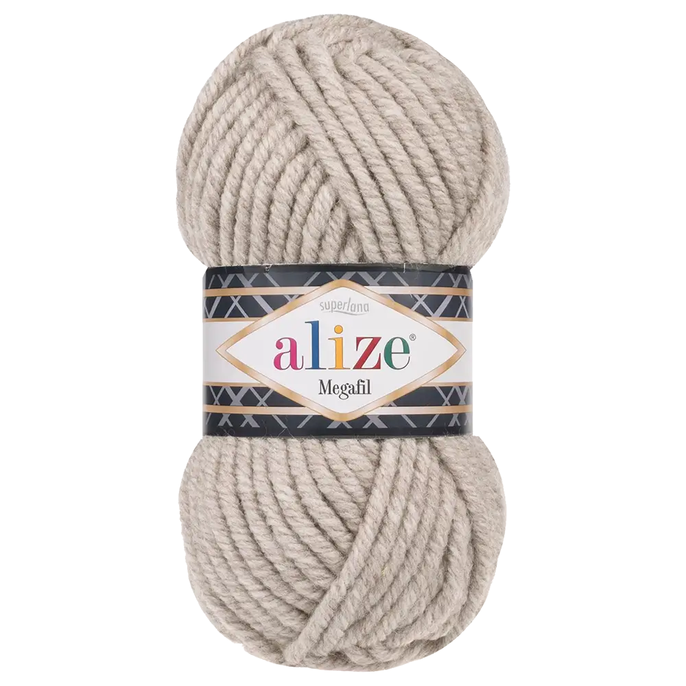 #Farbe_Alize Superlana Megafil | 152 Beige Melange
