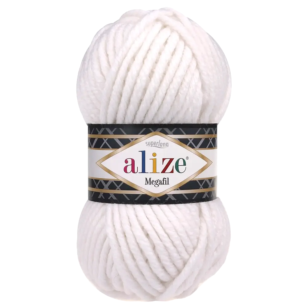 #Farbe_Alize Superlana Megafil | 55 Weiß