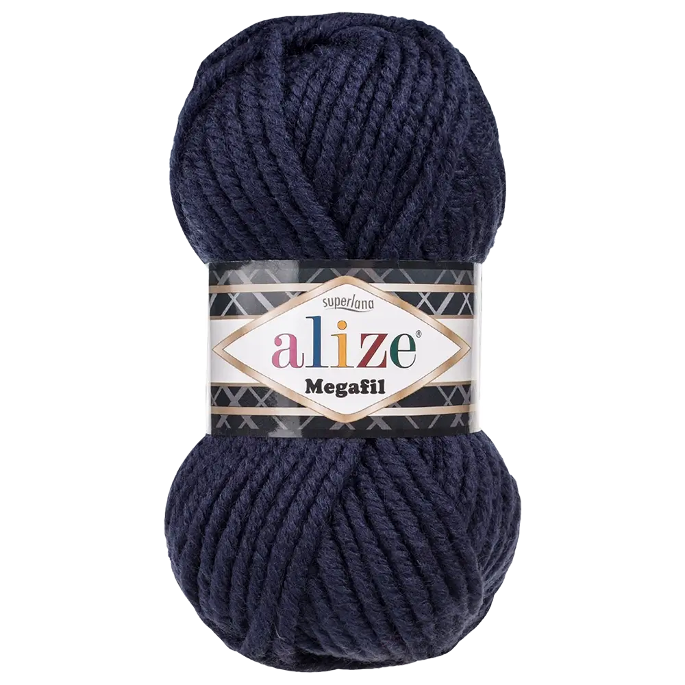 #Farbe_Alize Superlana Megafil | 58 Dunkelblau