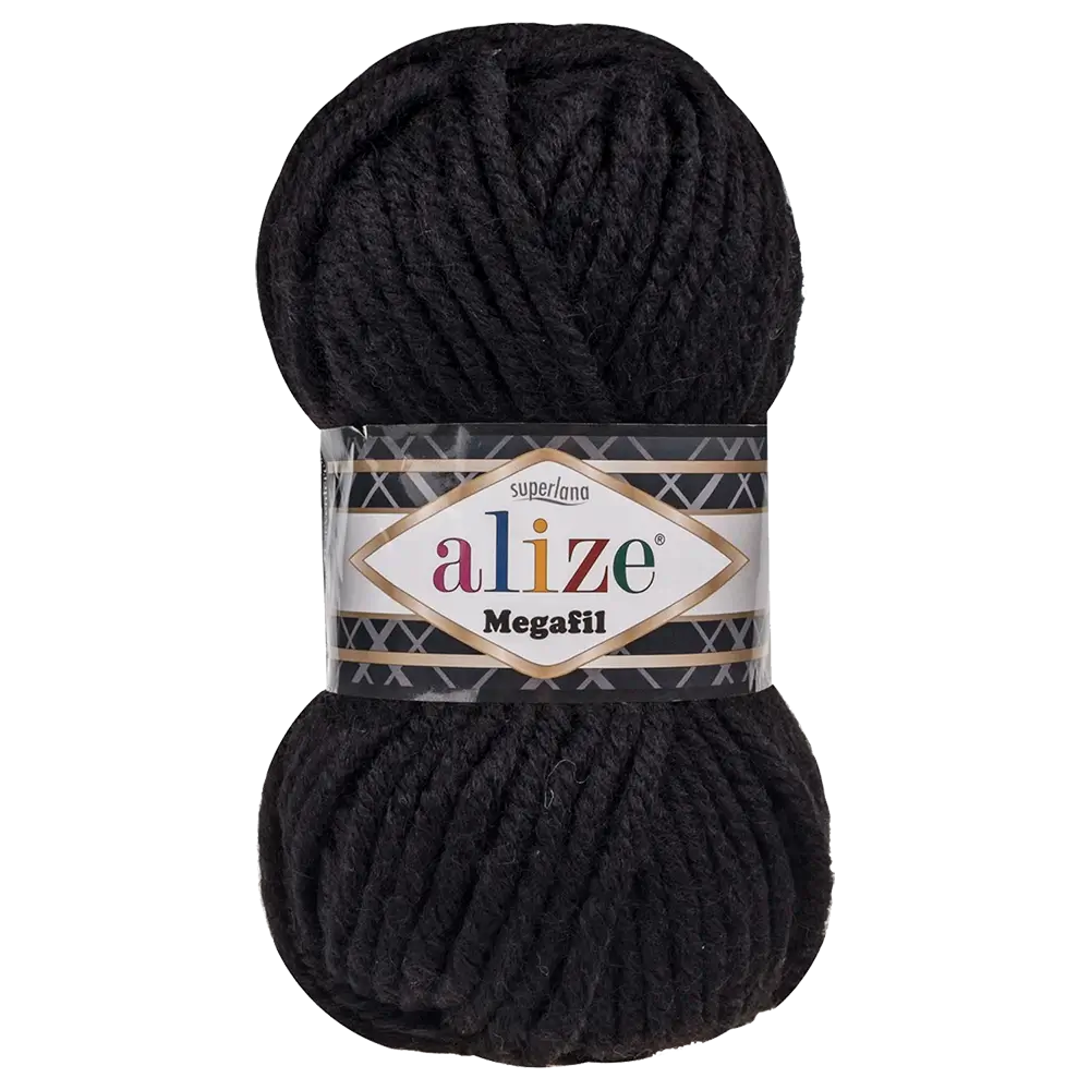 #Farbe_Alize Superlana Megafil | 60 Schwarz
