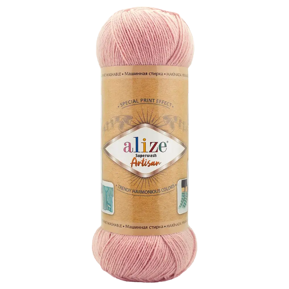 #Farbe_Alize Superwash Artisan | 161 | Puderrosa