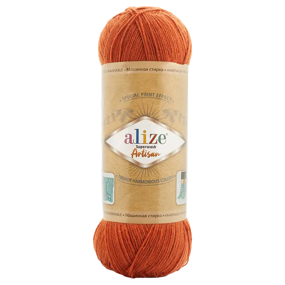 #Farbe_Alize Superwash Artisan | 433 Terrakotta
