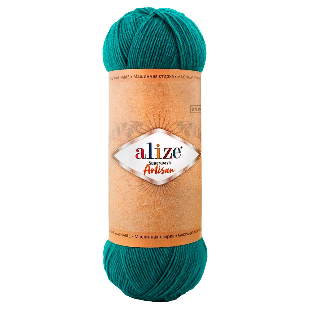 #Farbe_Alize Superwash Artisan | 507 Flaschengrün