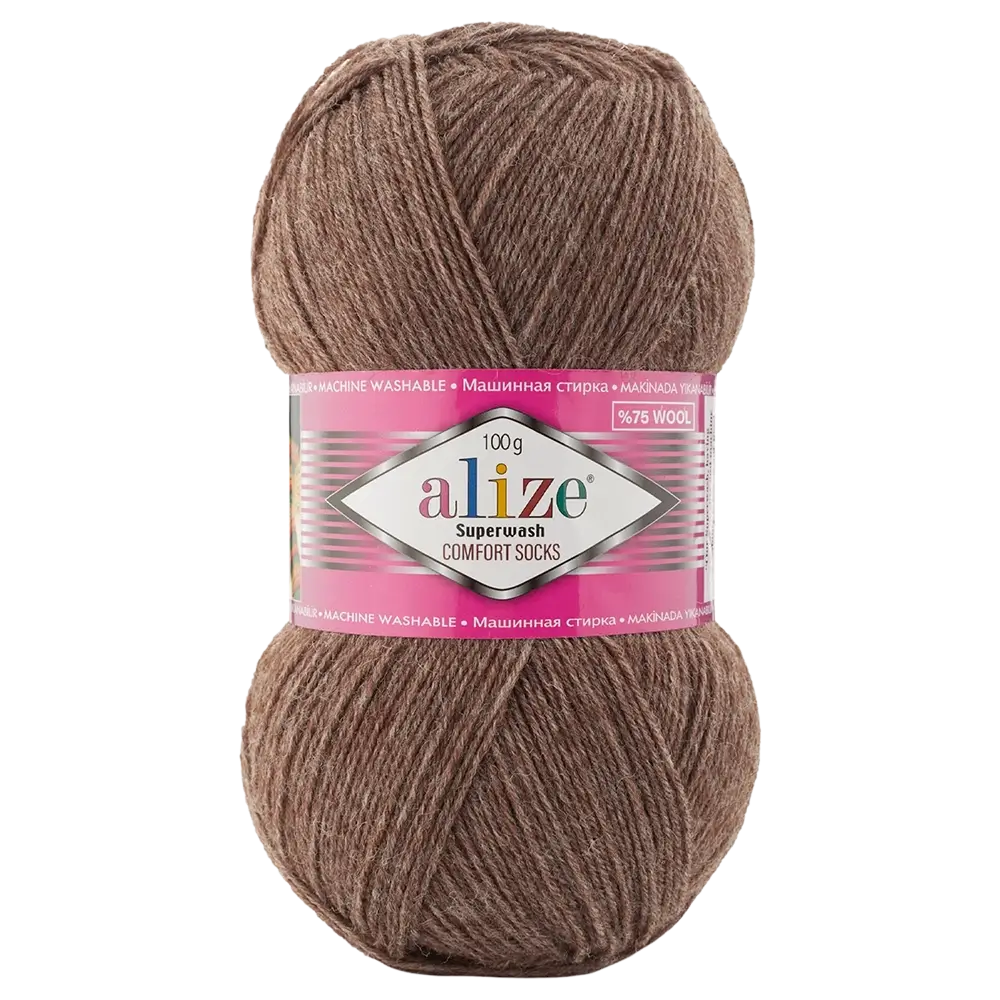 #Farbe_Alize Superwash Comfort Socks | 240 Kaffee Melange