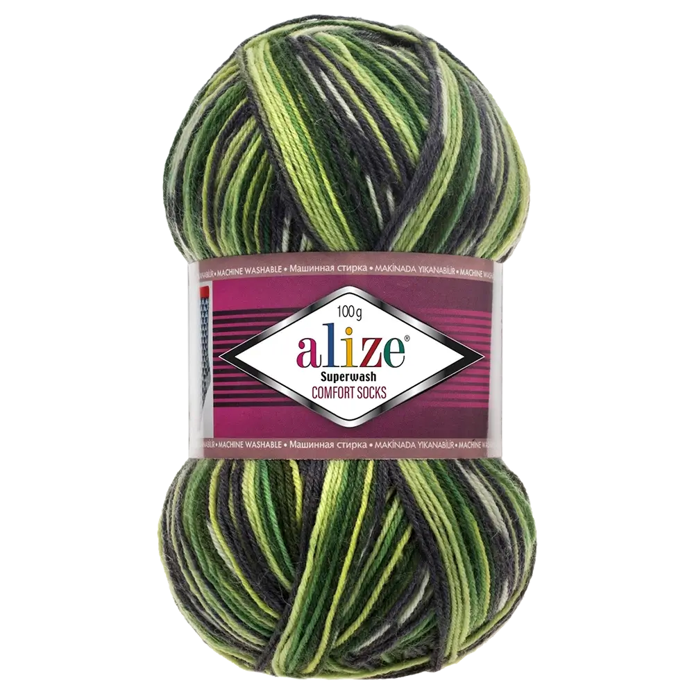 #Farbe_Alize Superwash Comfort Socks | 2696