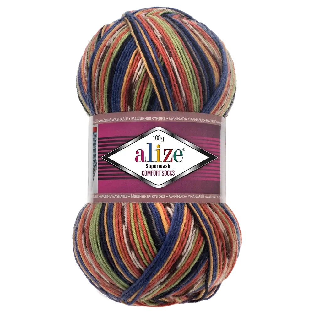 #Farbe_Alize Superwash Comfort Socks | 2701