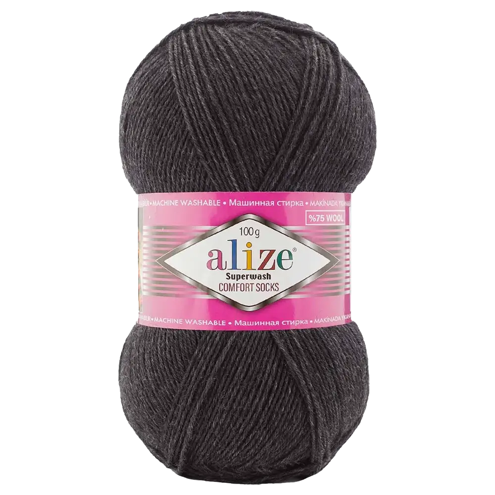 #Farbe_Alize Superwash Comfort Socks | 521 Anthrazit