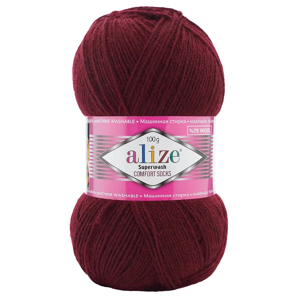 #Farbe_Alize Superwash Comfort Socks | 578 Bordeaux