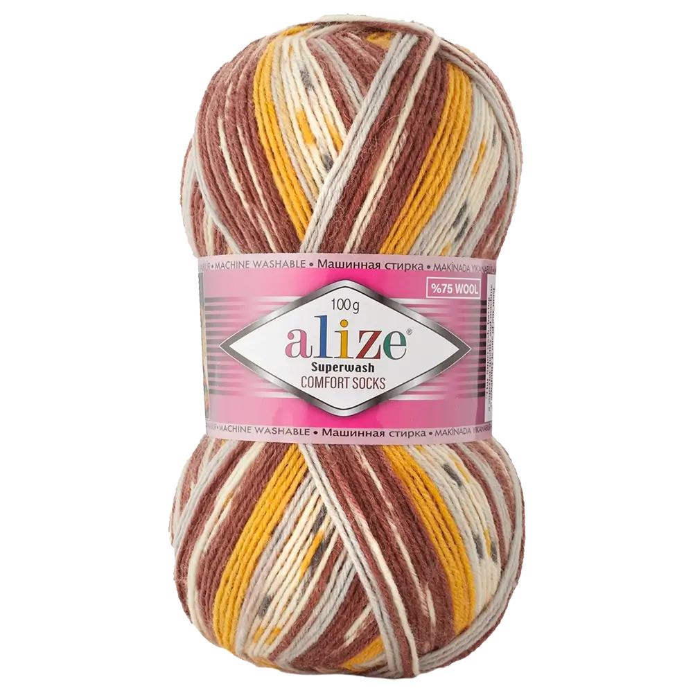 #Farbe_Alize Superwash Comfort Socks | 7652