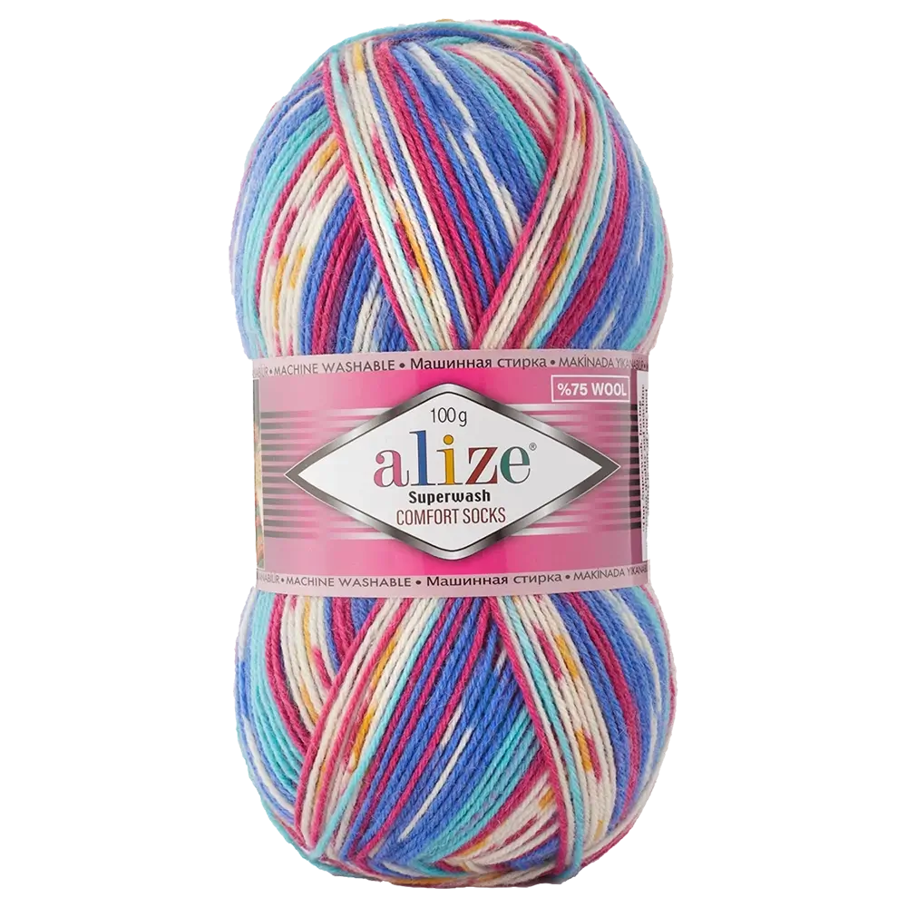 #Farbe_Alize Superwash Comfort Socks | 7654