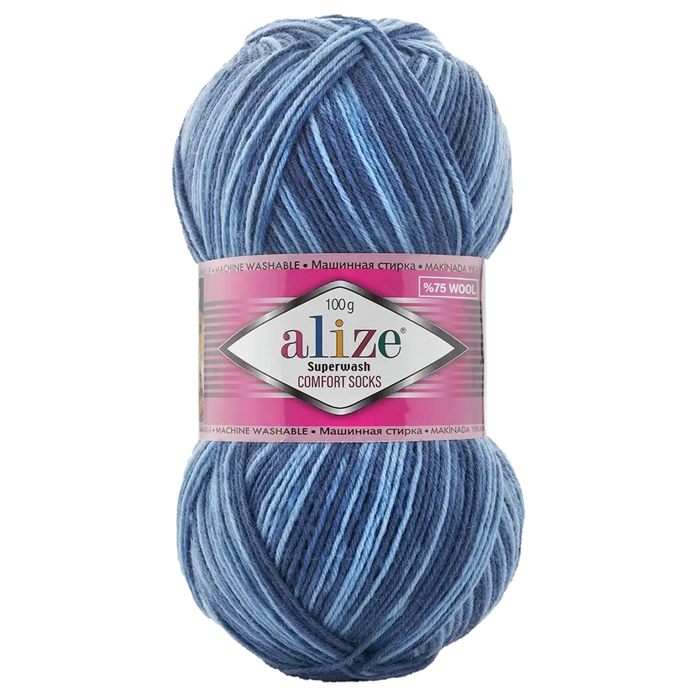 #Farbe_Alize Superwash Comfort Socks | 7677