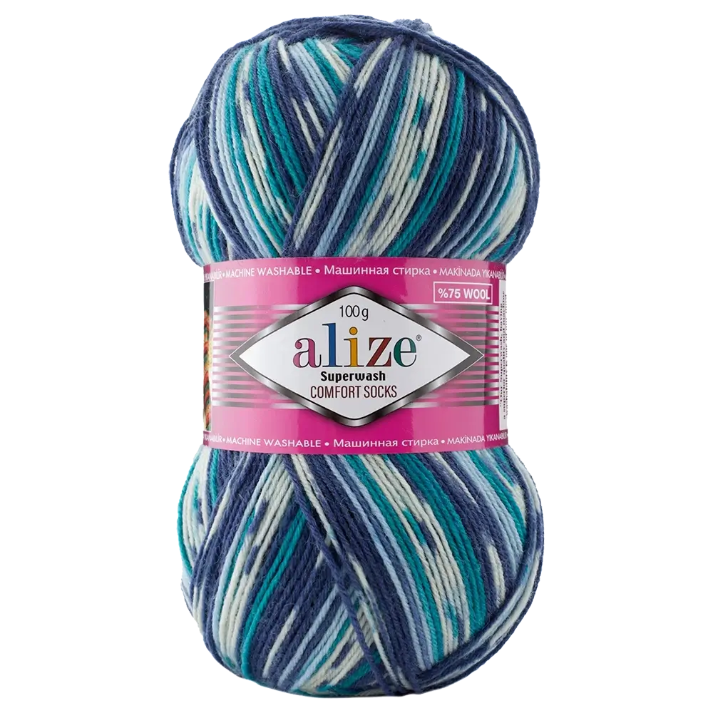 #Farbe_Alize Superwash Comfort Socks | 7708