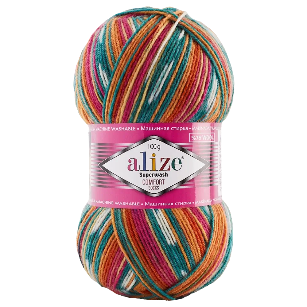#Farbe_Alize Superwash Comfort Socks | 7839