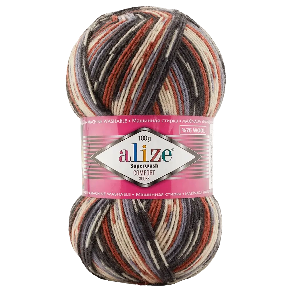 #Farbe_Alize Superwash Comfort Socks | 7840