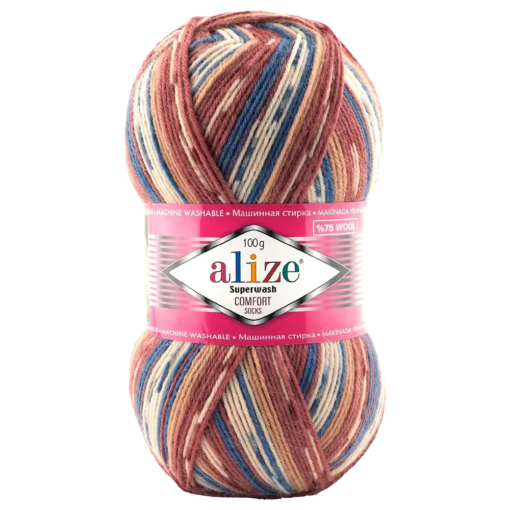 #Farbe_Alize Superwash Comfort Socks | 7841