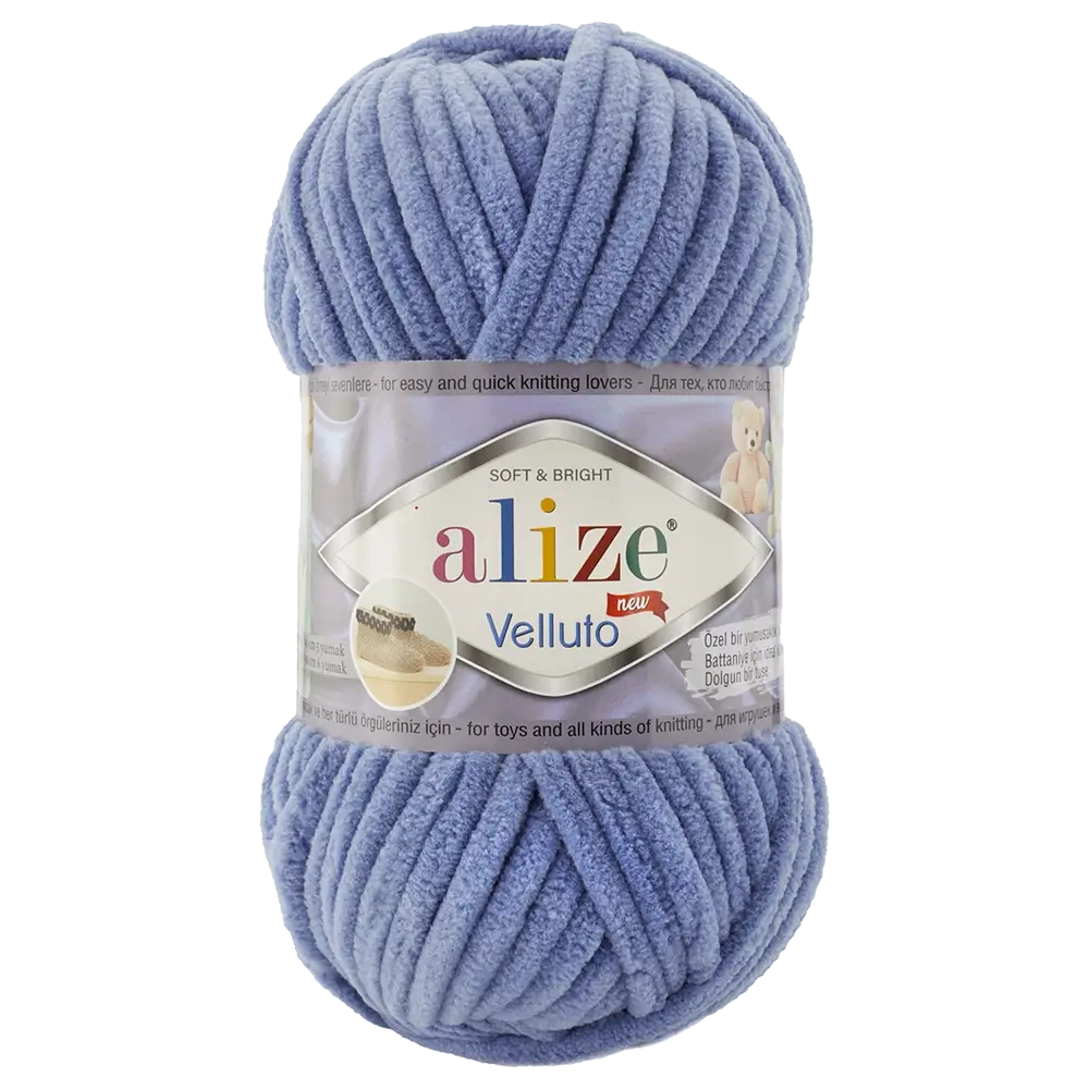 #Farbe_Alize Velluto | 374 Denim