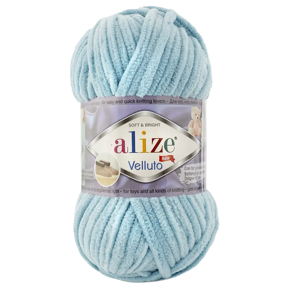 #Farbe_Alize Velluto | 414 Azurblau
