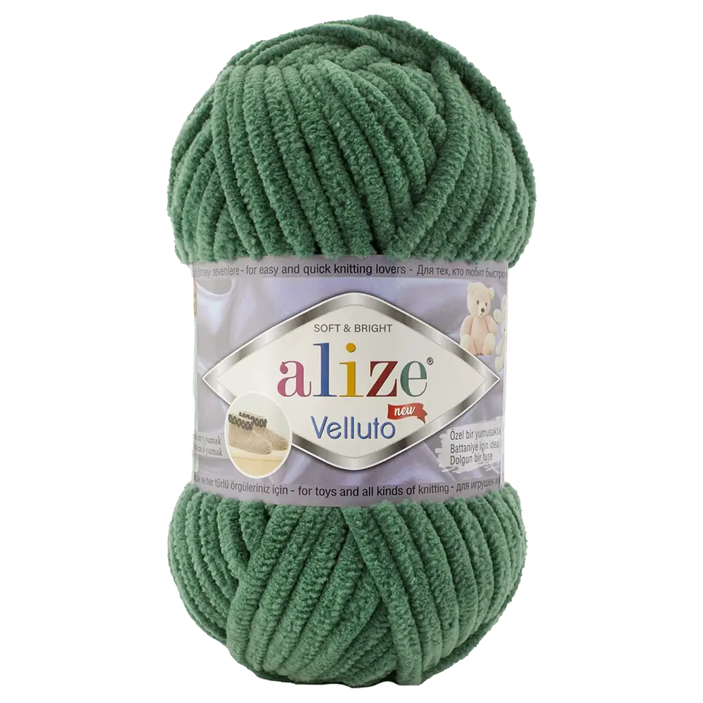 #Farbe_Alize Velluto | 532 Kiefergrün