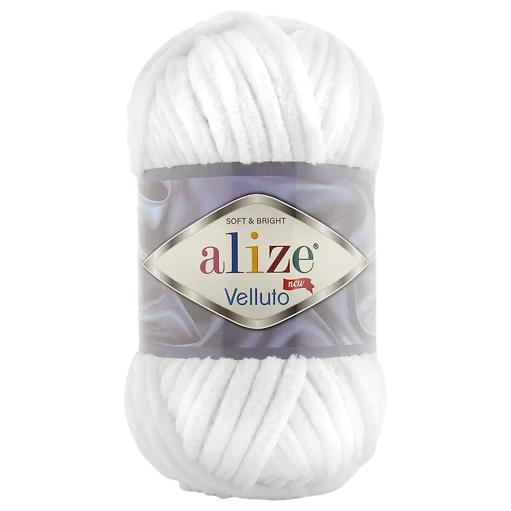 #Farbe_Alize Velluto | 55 Weiß