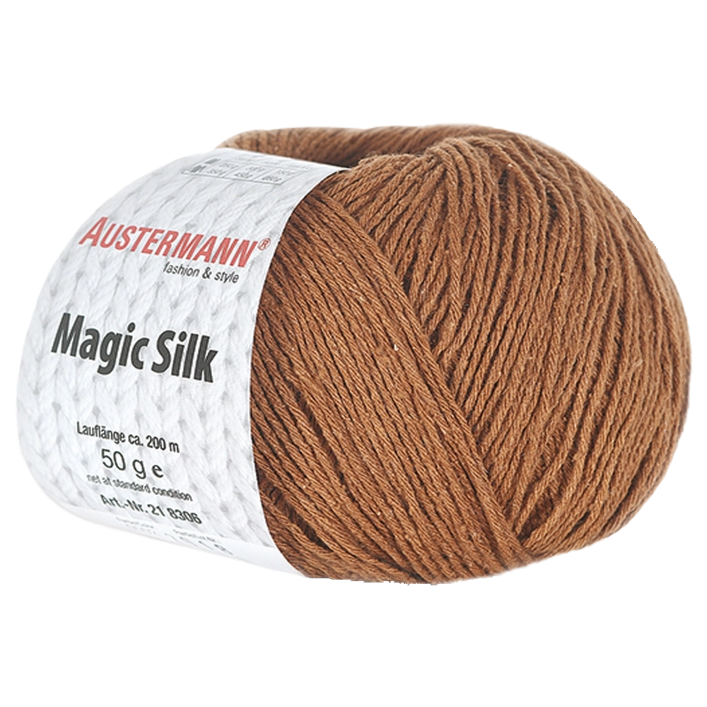 #Farbe_Austermann Magic Silk Uni | 02 Mandel