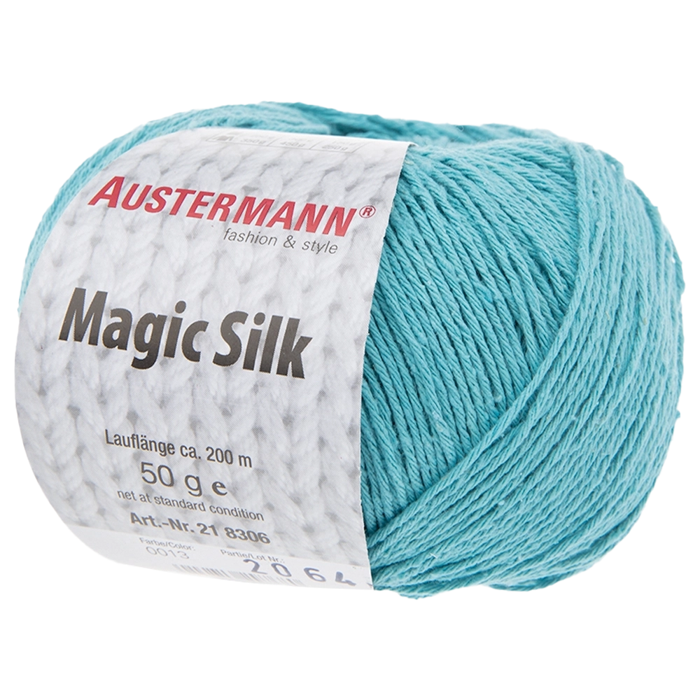 #Farbe_Austermann Magic Silk Uni | 13 Aqua