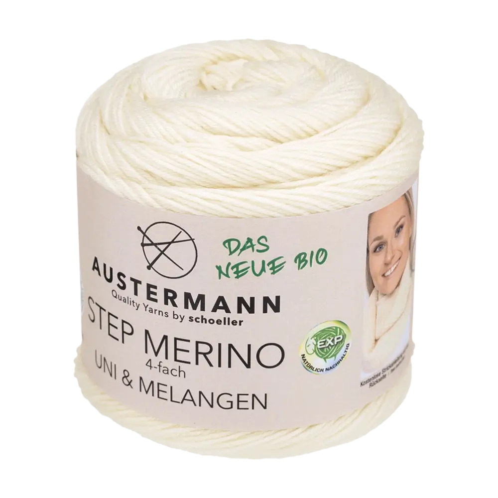 #Farbe_Austermann Step Merino Uni | 1000 Natur