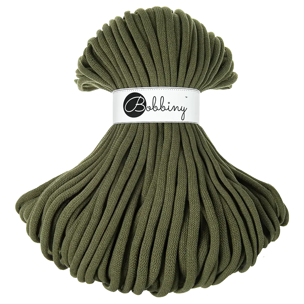 #Farbe_Bobbiny Flechtkordel Jumbo | Avocado